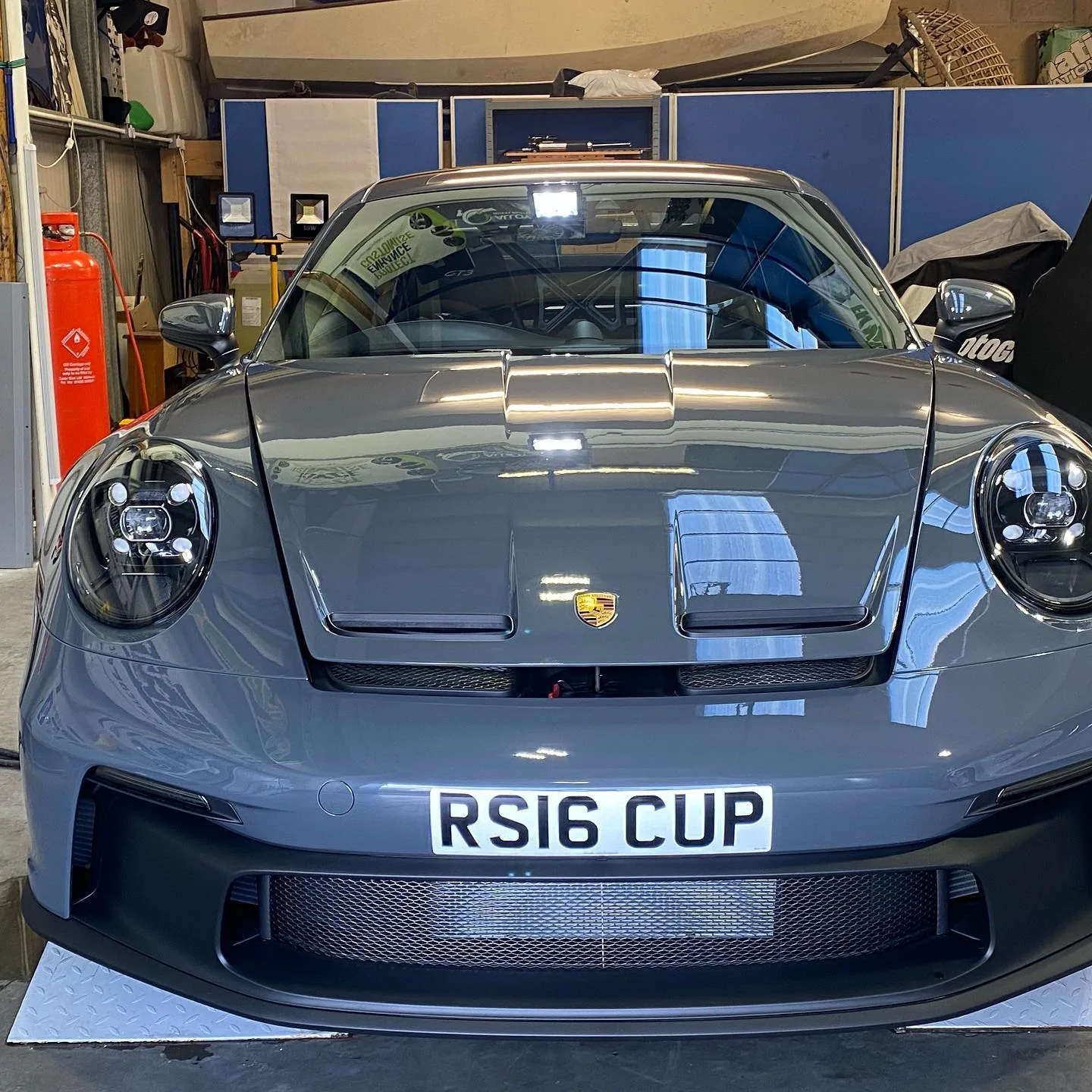 Paint protection film on a bonnet