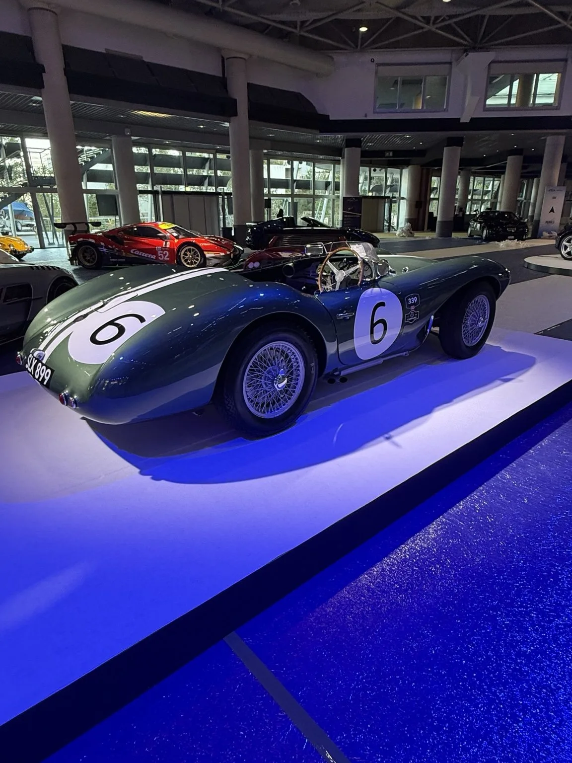 A Jaguar C-type prepared for a collector-car auction