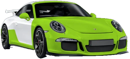 The areas the Premium Kit covers, highlighted on a car